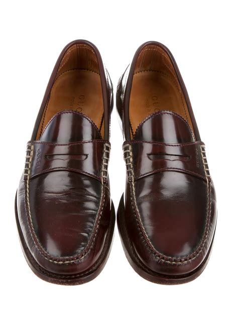 gucci penny loafers men's